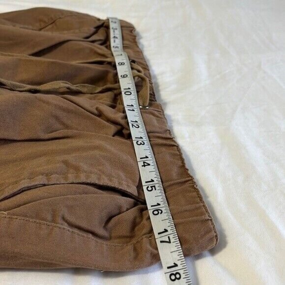 Matchstick Pants with Pockets, Elastic Waist & Ankles, Khaki / Tan, Small - Picture 7 of 9